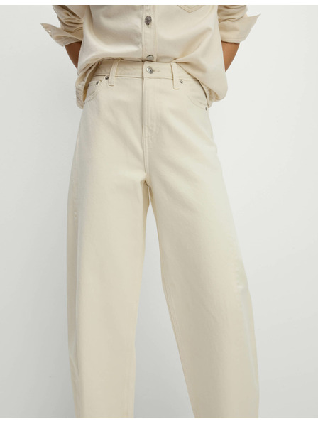 Marks & Spencer Ravni džins s srednjevisokim sedežem Marks & Spencer smetana