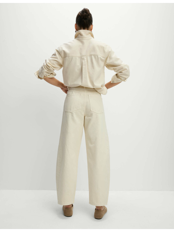 Marks & Spencer Ravni džins s srednjevisokim sedežem Marks & Spencer smetana