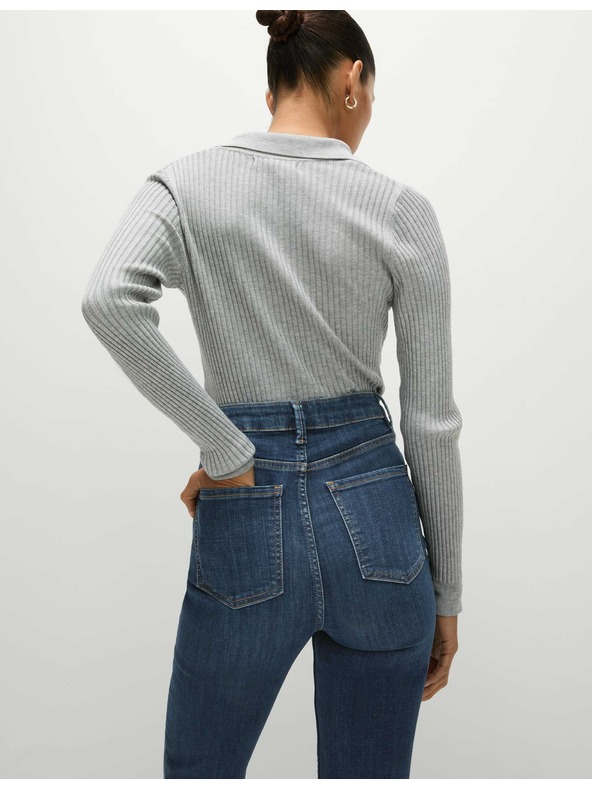 Marks & Spencer Izjemno mehki oprijeti džins Ivy z visokim pasom Marks & Spencer mornarsko modra