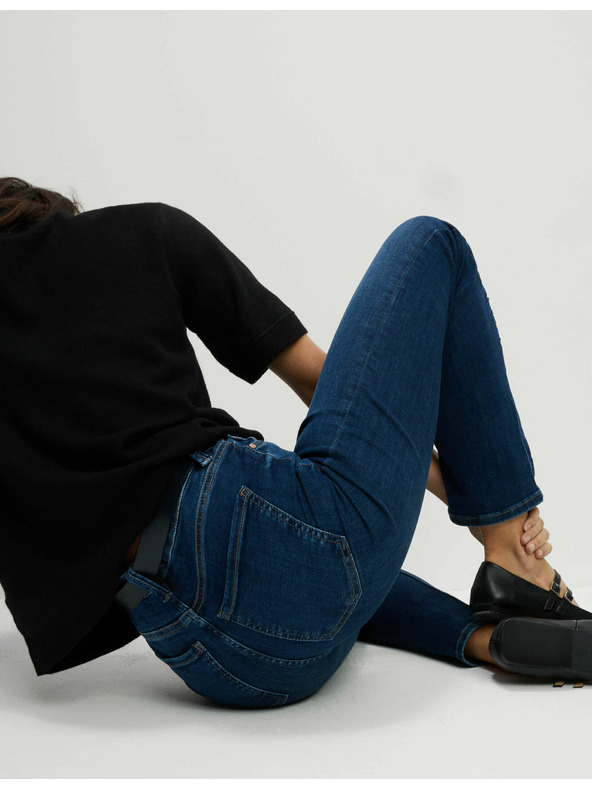 Marks & Spencer Džins Sienna Supersoft z visokim pasom Marks & Spencer mornarsko modra