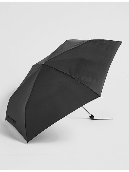 Marks & Spencer Črni dežnik Marks & Spencer Glossy Solid Umbrella Black