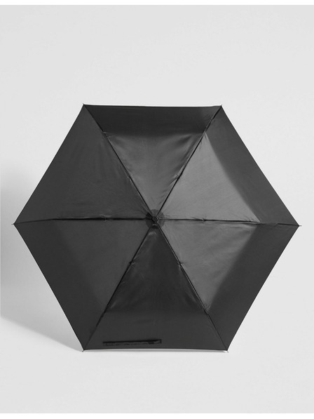 Marks & Spencer Črni dežnik Marks & Spencer Glossy Solid Umbrella Black