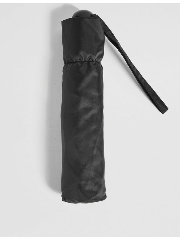 Marks & Spencer Črni dežnik Marks & Spencer Glossy Solid Umbrella Black
