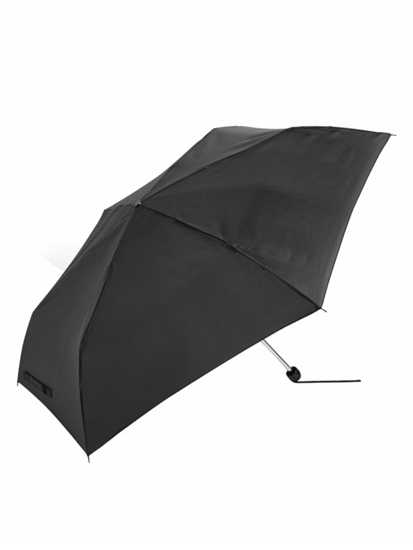 Marks & Spencer Črni dežnik Marks & Spencer Glossy Solid Umbrella Black