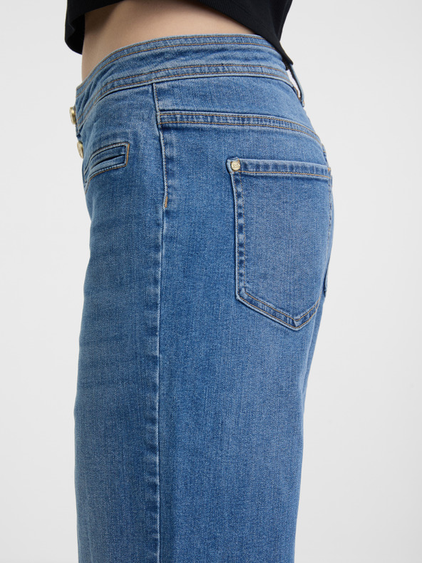 Orsay Modre ženske široke kavbojke ORSAY