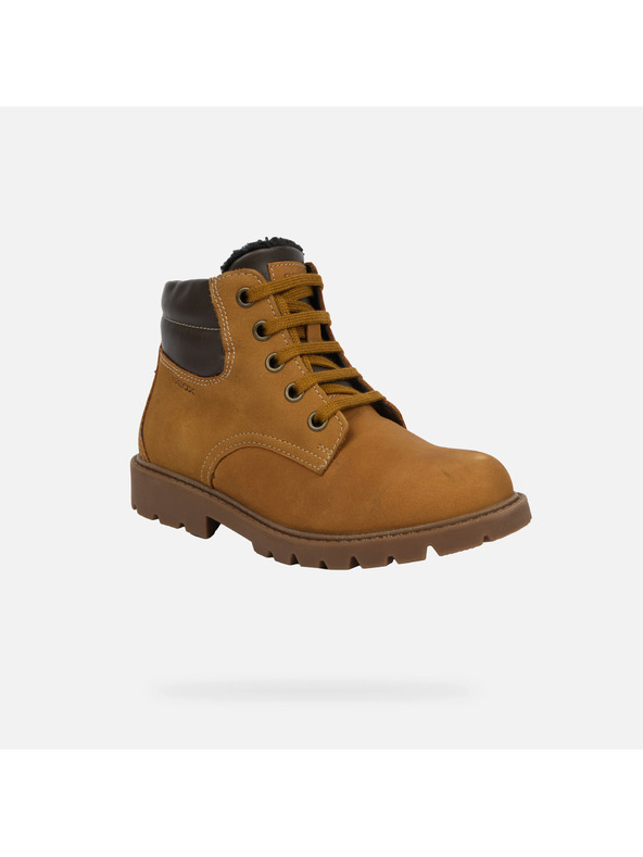 Geox Rjavi fantovski čevlji Geox Shaylax Boy