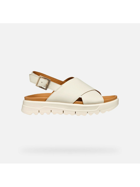 Geox Beli ženski sandali Geox Xand 2.1S