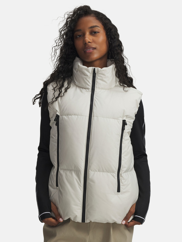 Under Armour Ženski jopič Under Armour Limitless Down Puffer Vest-WHT