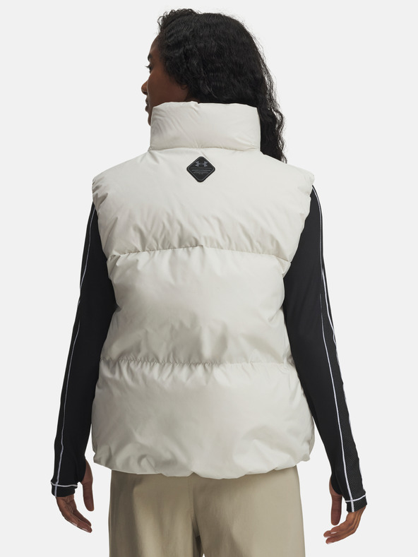 Under Armour Ženski jopič Under Armour Limitless Down Puffer Vest-WHT