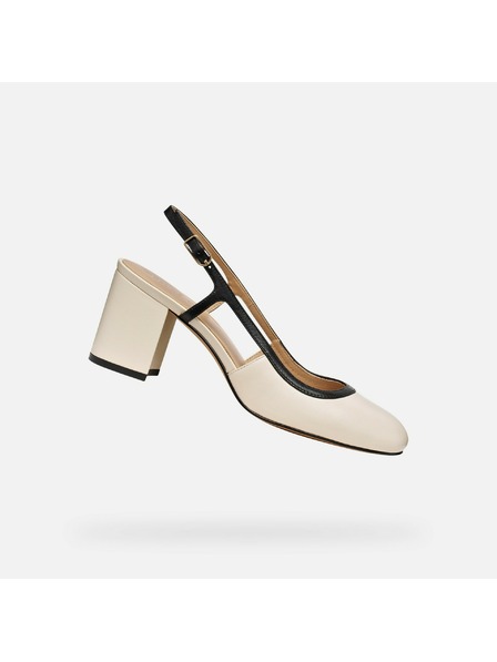 Geox Smetanasti ženski čevlji na peti Geox Virnilisa 65