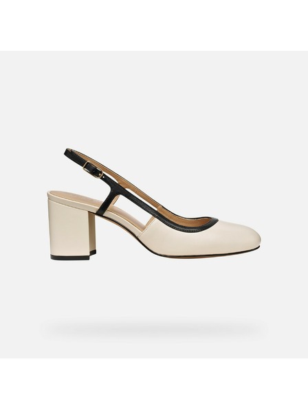 Geox Smetanasti ženski čevlji na peti Geox Virnilisa 65