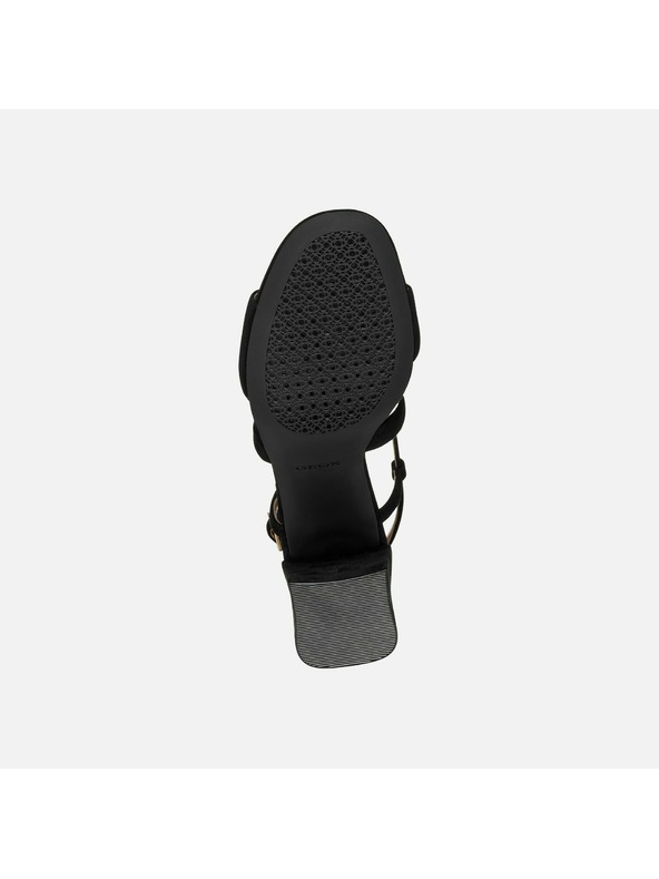 Geox Črni ženski čevlji na peti Geox New Eraklia 80 T01