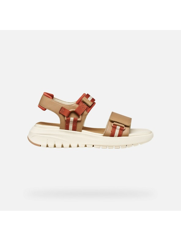 Geox Bežasti ženski sandali Geox Flextride S