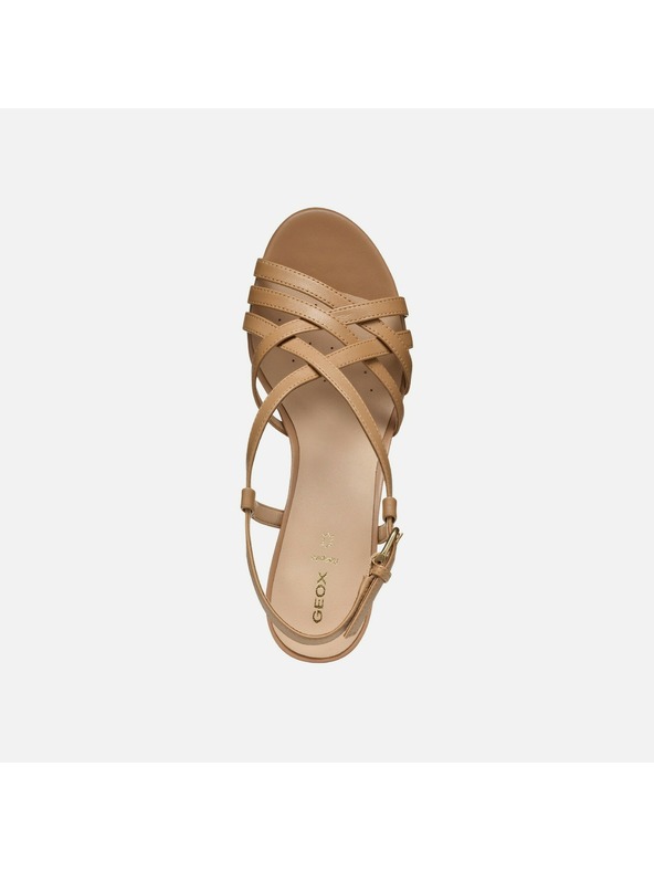 Geox Svetlo rjavi ženski sandali Geox Virnilisa 65 S