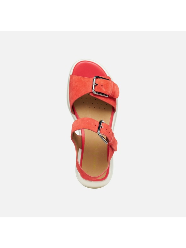 Geox Rdeči ženski sandali Geox Spherica Ecub-3 S