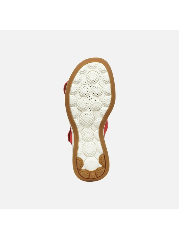 Geox Rdeči ženski sandali Geox Spherica Ecub-3 S