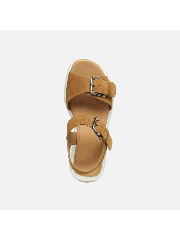 Geox Rjavi ženski sandali Geox Spherica Ecub-3 S