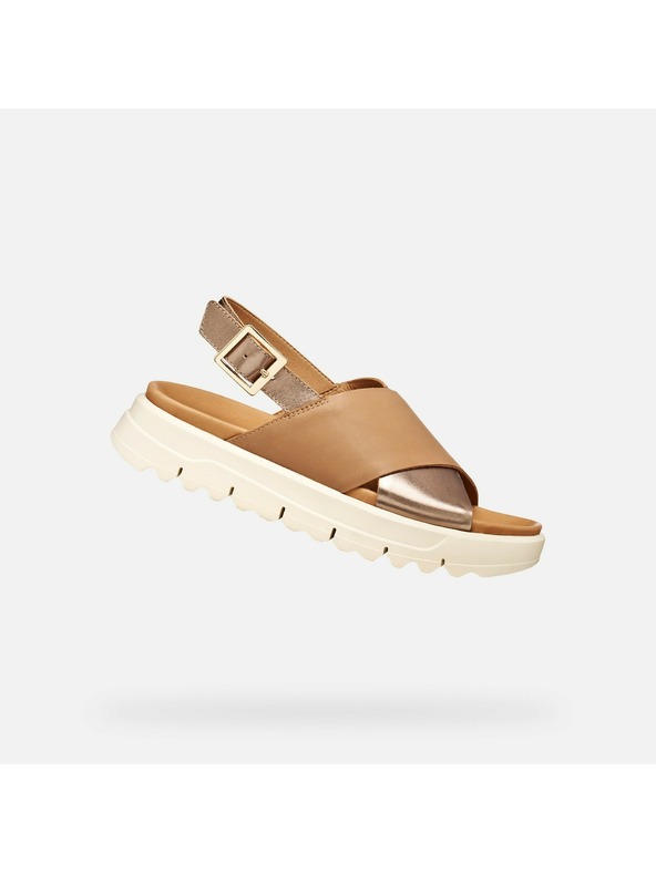 Geox Bež ženski sandali Geox Xand 2.1S