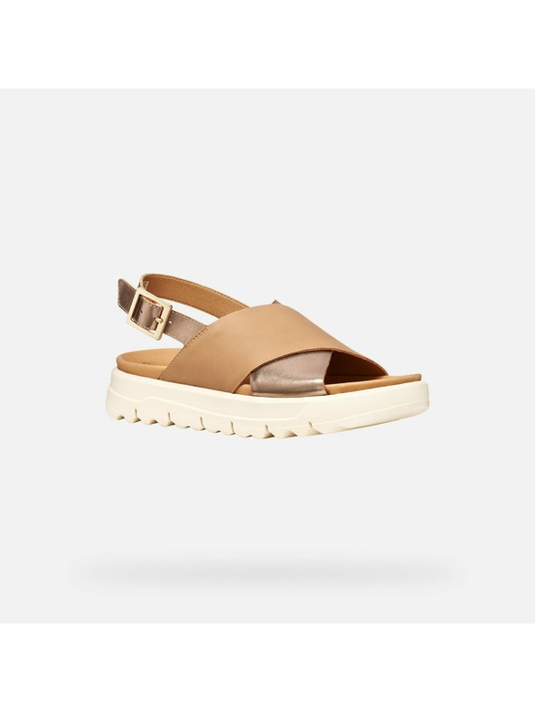 Geox Bež ženski sandali Geox Xand 2.1S
