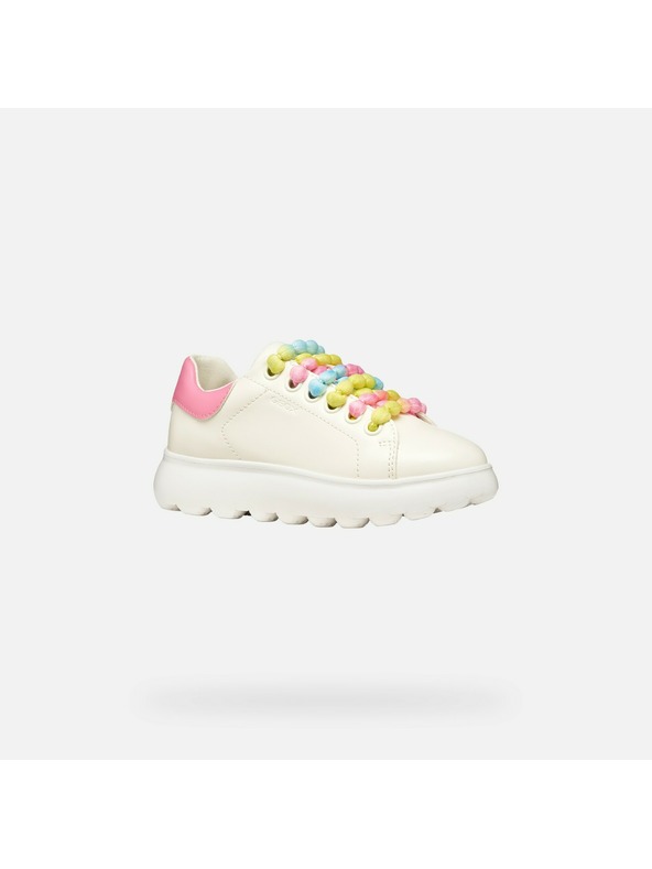 Geox Bele dekliške superge Geox Puffypop