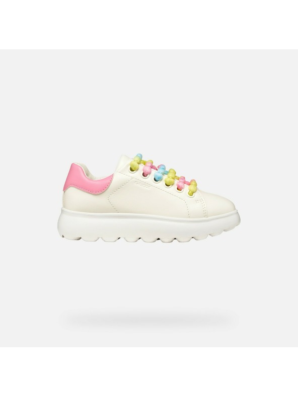 Geox Bele dekliške superge Geox Puffypop