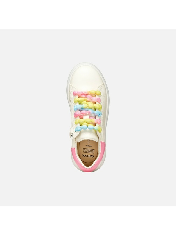 Geox Bele dekliške superge Geox Puffypop