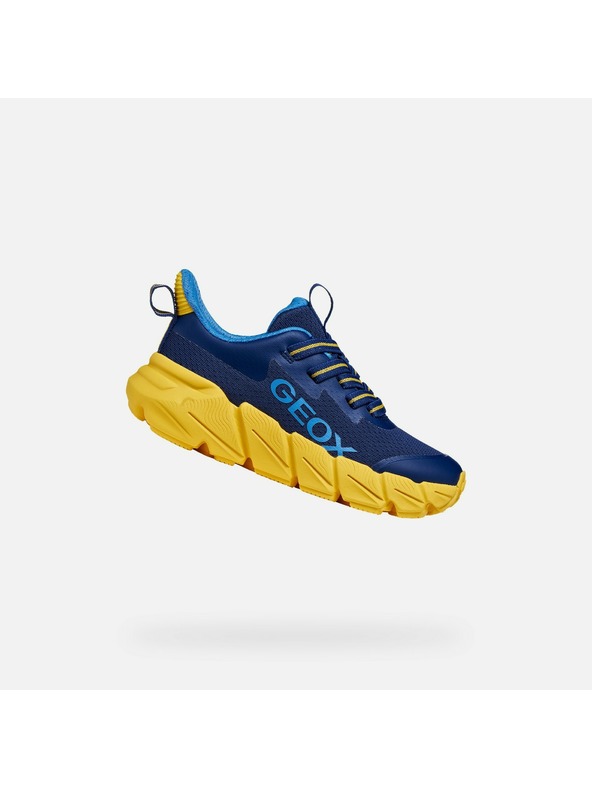 Geox Tmavo modré chlapčenské tenisky Geox Flexyper Fast