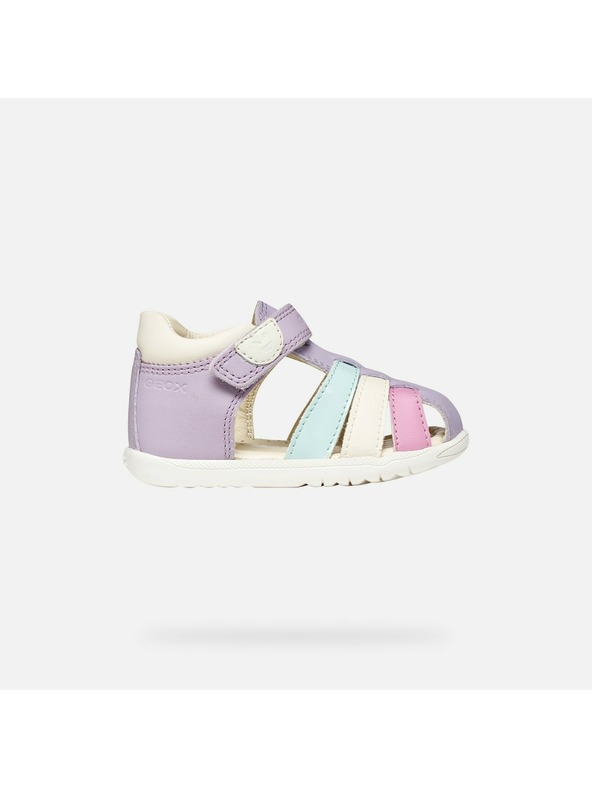 Geox Vijolčni dekliški čevlji za prve korake Geox Sandal Macchia