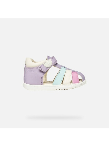 Geox Vijolčni dekliški čevlji za prve korake Geox Sandal Macchia