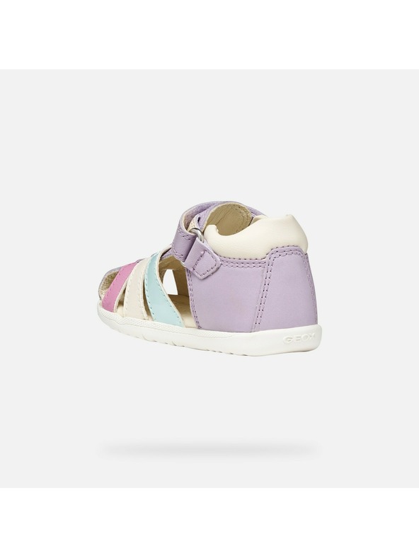 Geox Vijolčni dekliški čevlji za prve korake Geox Sandal Macchia