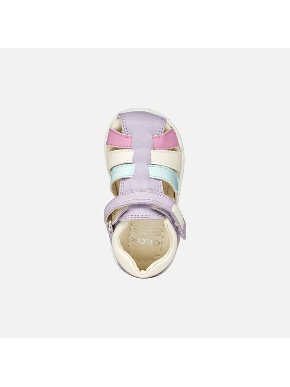 Geox Vijolčni dekliški čevlji za prve korake Geox Sandal Macchia