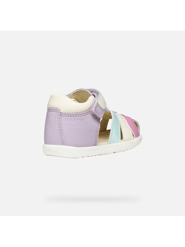 Geox Vijolčni dekliški čevlji za prve korake Geox Sandal Macchia