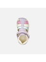 Geox Vijolčni dekliški čevlji za prve korake Geox Sandal Macchia