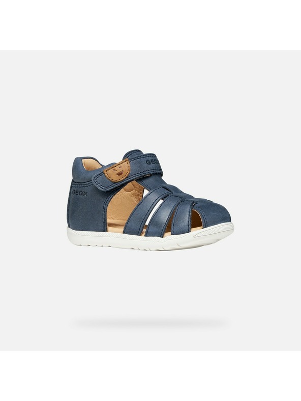 Geox Temno modri fantovski čevlji za prve korake Geox Sandal Macchia