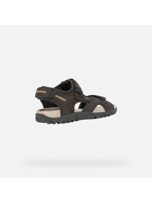 Geox Temno rjavi moški sandali Geox Uomo Sandal Strada