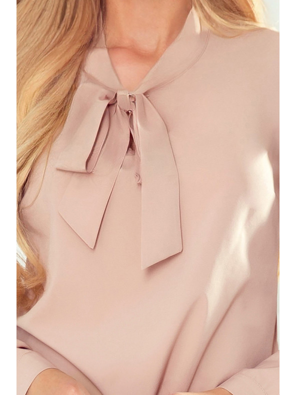 numoco Bluza z valovito teksturo - bež barva