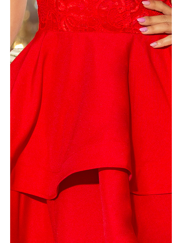 numoco LAURA obleke s čipko - rdeča