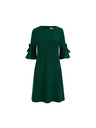 numoco NEVA trapezne obleke z pentljo - temno zelena