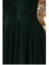 numoco NICOLLE - Ekskluzivne obleke s čipko - temno zelene