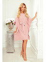 numoco SOFIA metuljaste obleke - umazano rožnate