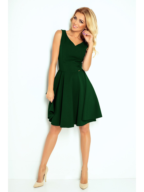 numoco Obleke - srčasti izrez - temno zelena