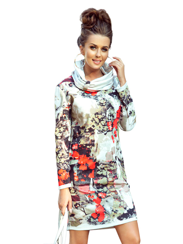 numoco IRENE Obleke z visokim ovratnikom - barvni vzorec