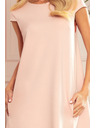 numoco CELINE Trapezne obleke z žepi - pastelno rožnate