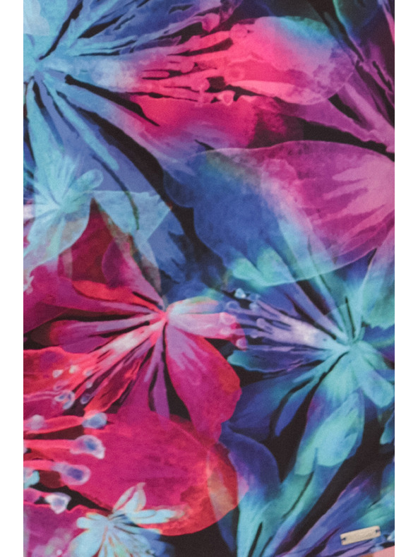 numoco LILA Cvetlične obleke z veznim rokavom