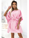 numoco SOFIA Metuljaste obleke - pastelno rožnata
