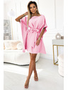 numoco SOFIA Metuljaste obleke - pastelno rožnata