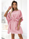 numoco SOFIA metuljaste obleke - umazano rožnate
