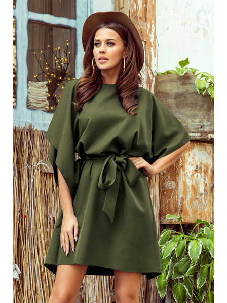 numoco SOFIA Metuljaste obleke - KHAKI