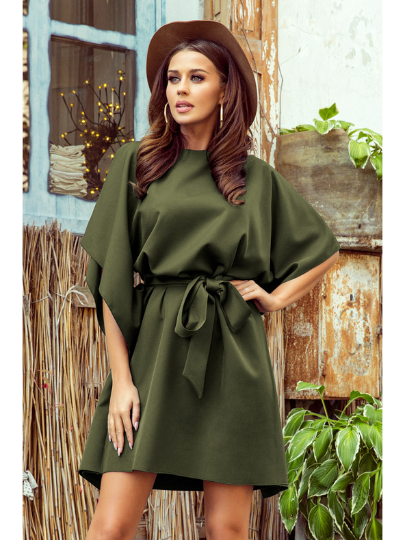 numoco SOFIA Metuljaste obleke - KHAKI