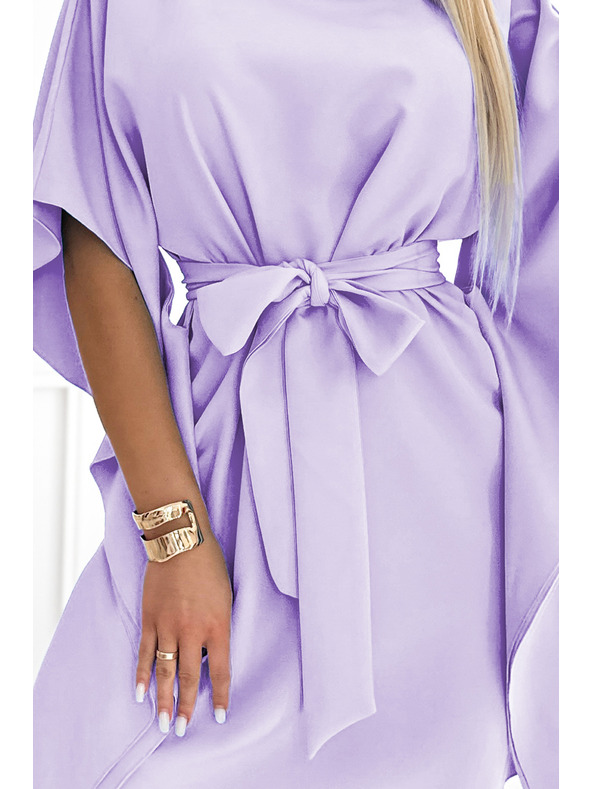 numoco SOFIA Metuljaste obleke - svetlo vijoličaste